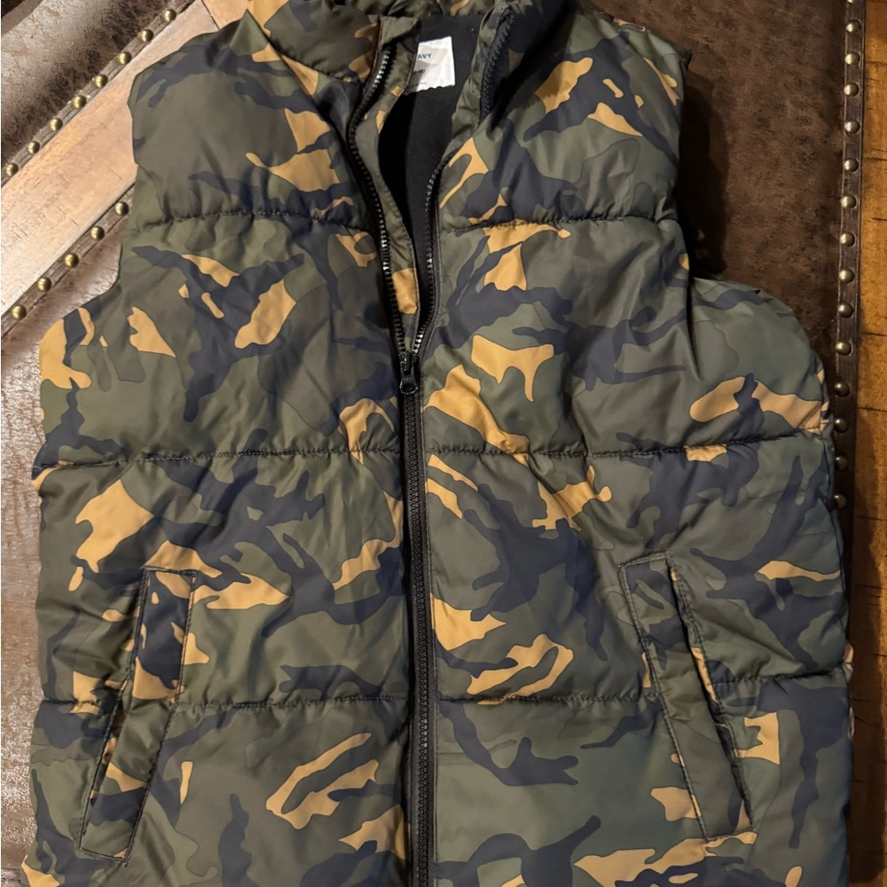 Camouflage Kids Puffer Vest